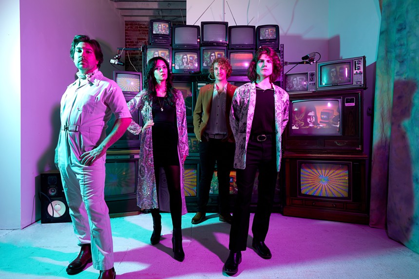 Spaceface brings their "retro-futurist dream rock" to downtown Phoenix this week. - MOTHLAND