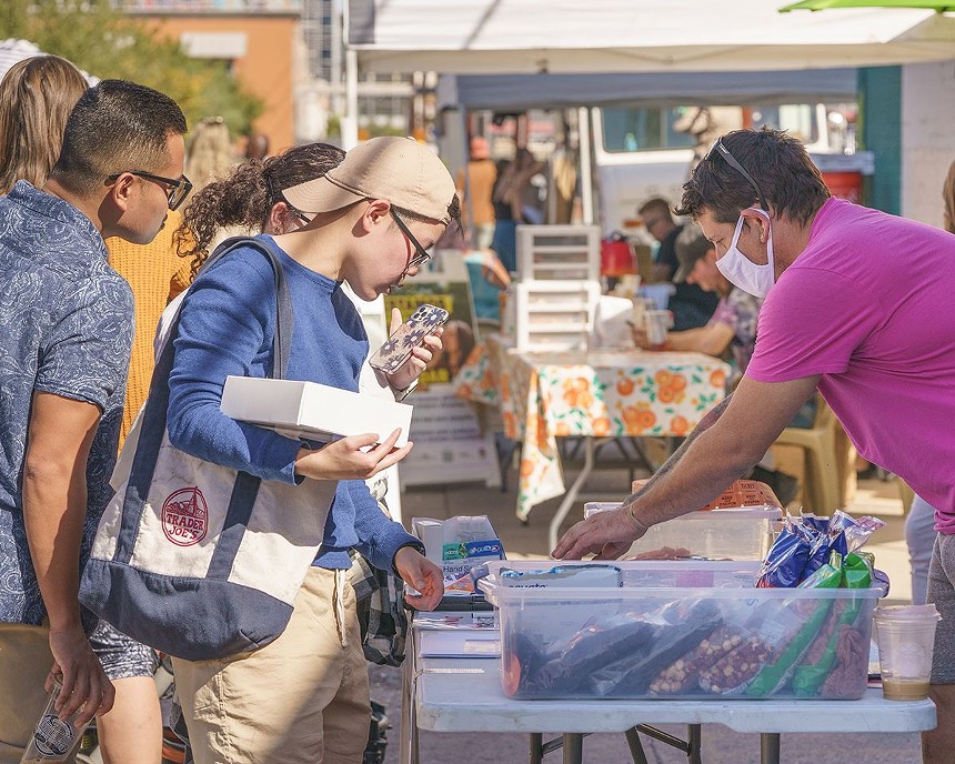 Feed Phoenix provides free aid and food to people in crisis. - DOWNTOWN PHOENIX FARMERS MARKET