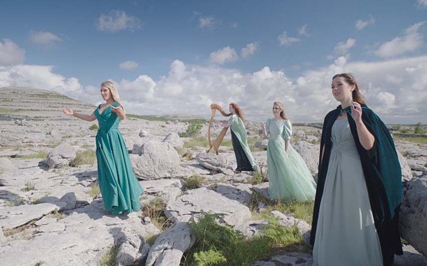 The vocalists of Celtic Woman. - DONAL MOLONEY