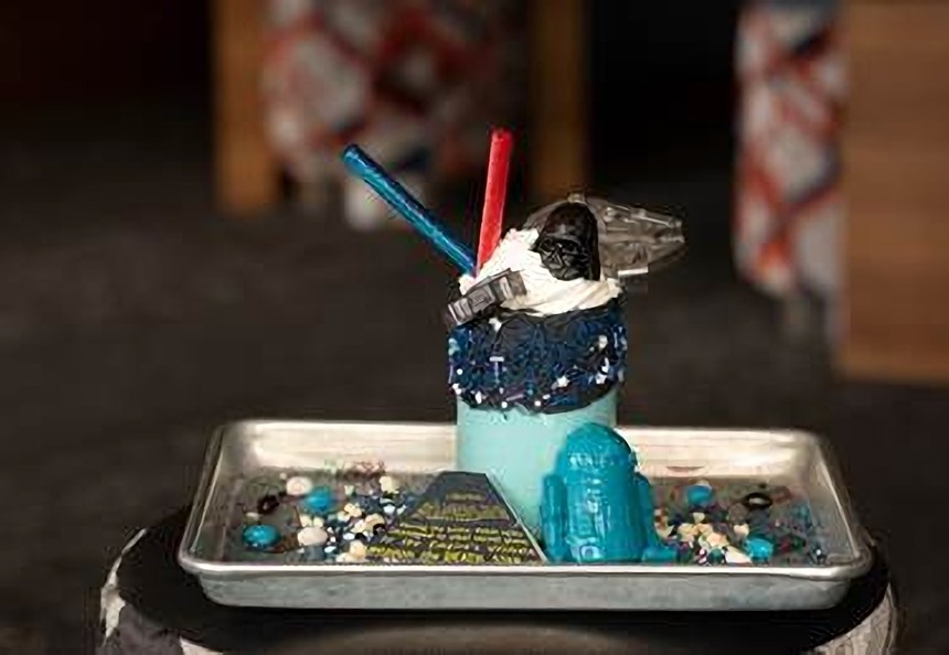 ZuZu at Hotel Valley Ho in Scottsdale will be serving its Star Wars-themed Showstopper Shake all month long. - ZUZU