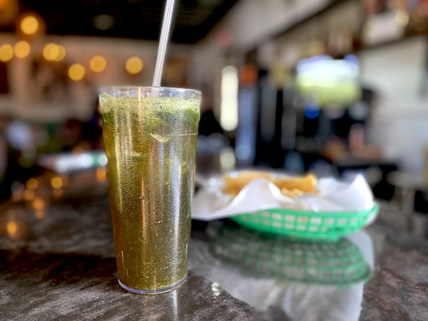 La Santisima serves up a Yerbabuena Mint made with just three ingredients: sugar, fresh mint, and water. - ALLISON YOUNG
