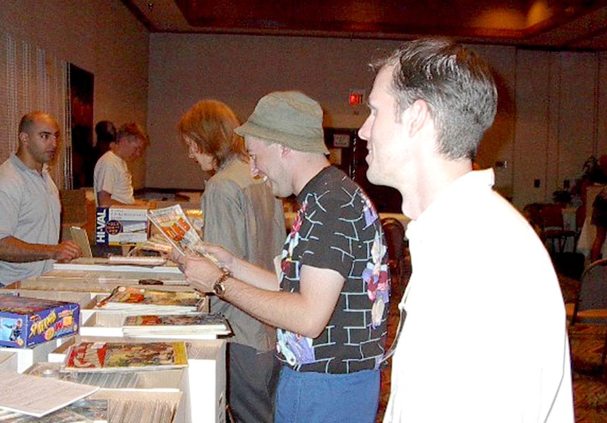 Phoenix Cactus Comicon co-founder Matt Solberg (right) at the event’s debut in June 2002. - SQUARE EGG ENTERTAINMENT