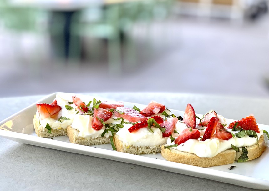 The Summer Crostini at Gypsy Cup is a bite of summer. - ALLISON YOUNG