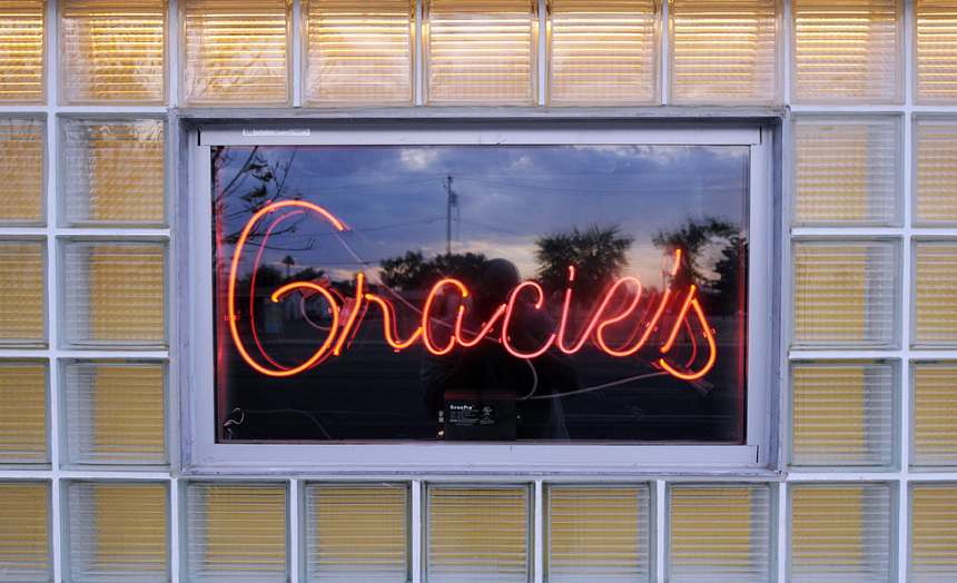 Gracie’s Tax Bar in downtown Phoenix. - BENJAMIN LEATHERMAN
