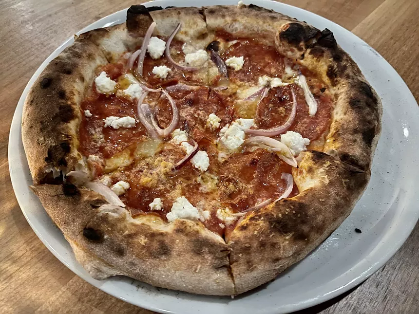 Pizza at Pizzeria Virtu.