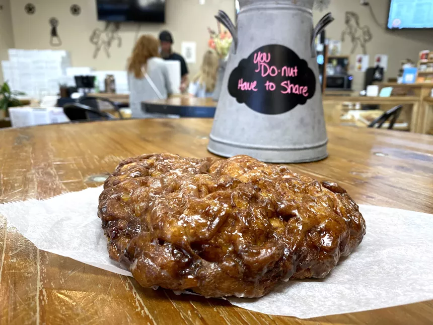 Outlaw Donuts Prescott apple fritter.