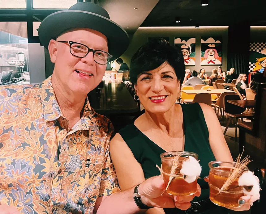 Joe and Cindy Johnston at Belly.