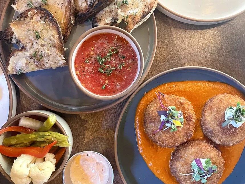 Dishes at Dahlia tapas bar.
