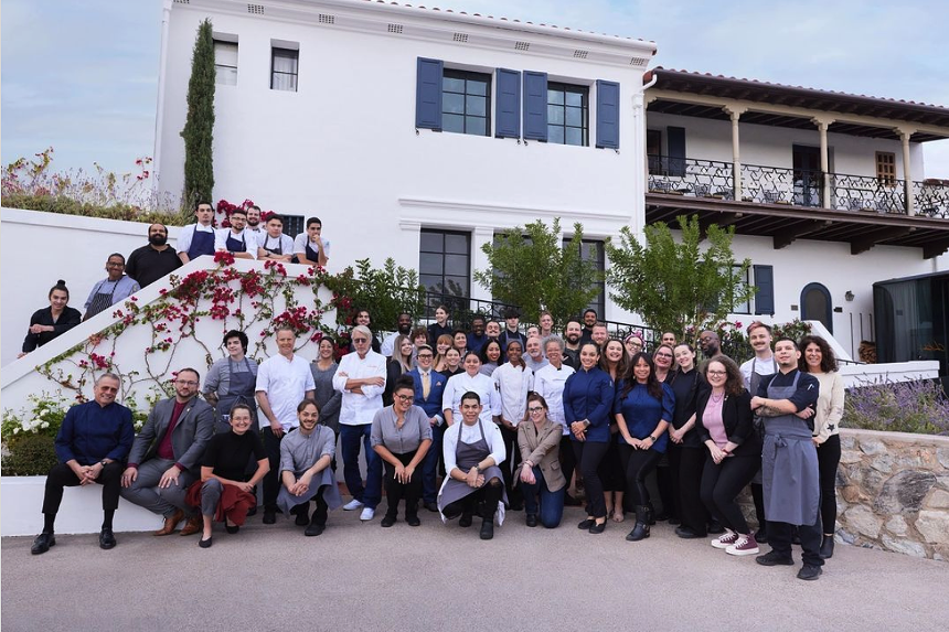 Staff at the Wrigley Mansion.