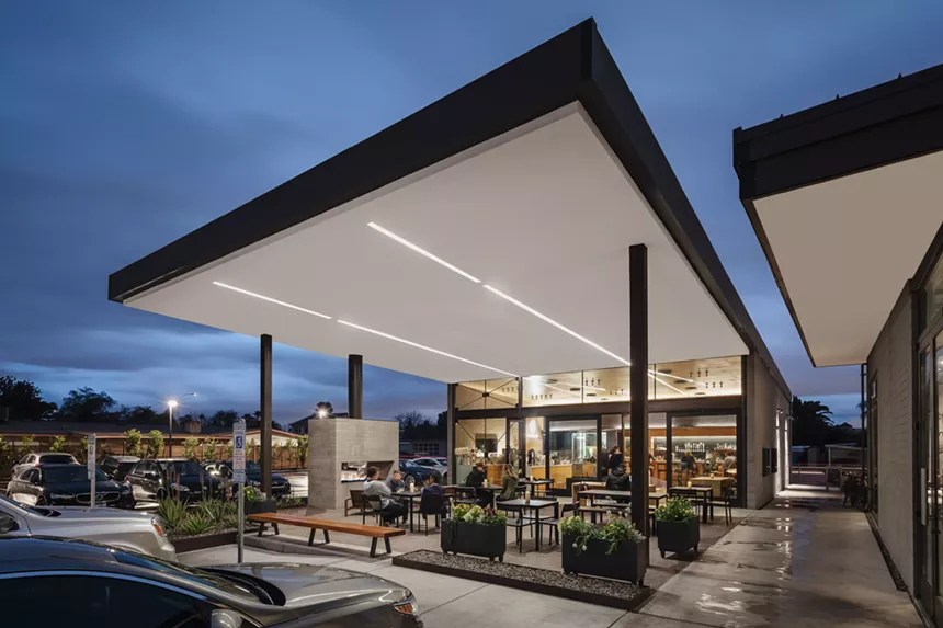 Provision Coffee patio in Arcadia.