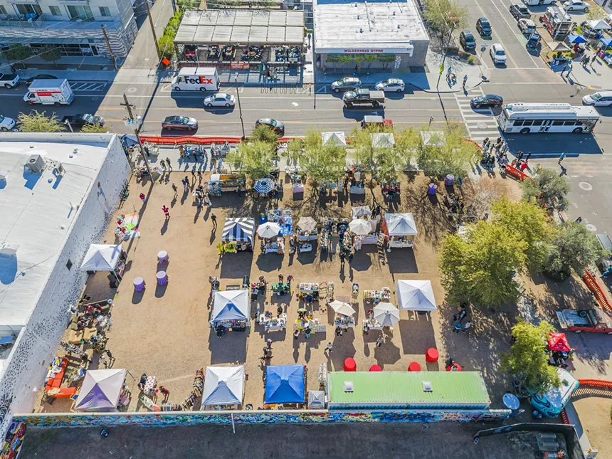 Downtown Phoenix aerial view