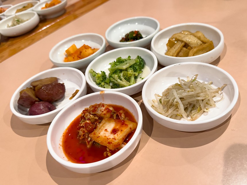 Small side dishes at Ban Chan.