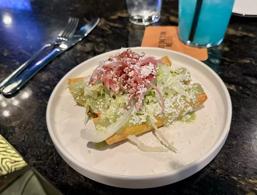Rolled tacos at Hugo's Cantina.