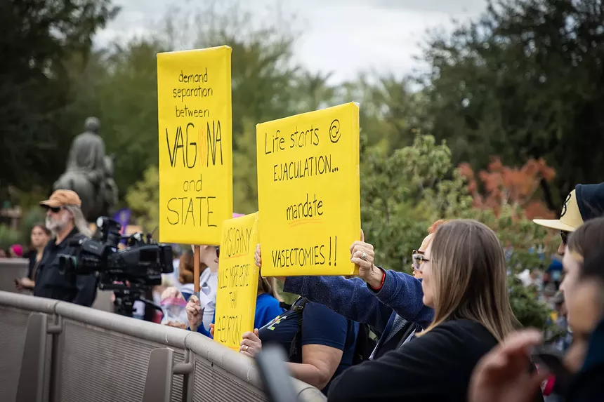Abortion rights protest signs