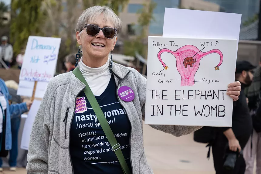 Reproductive rights protester