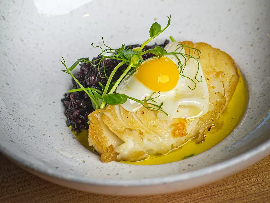 The Chilean sea bass at La Fogata.