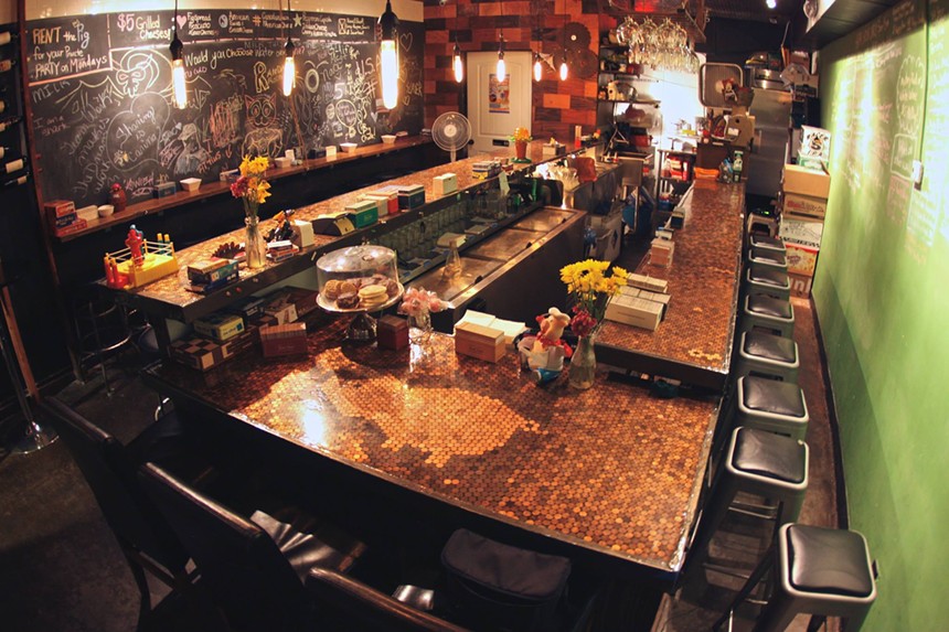 The interior of The Whining Pig.