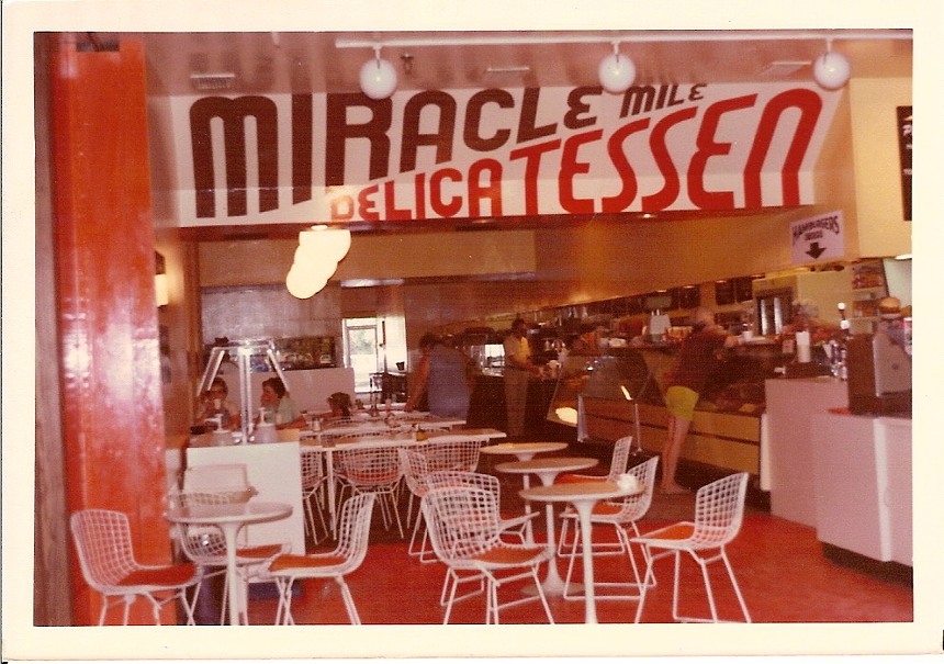 Historic photo of Miracle Mile Deli.
