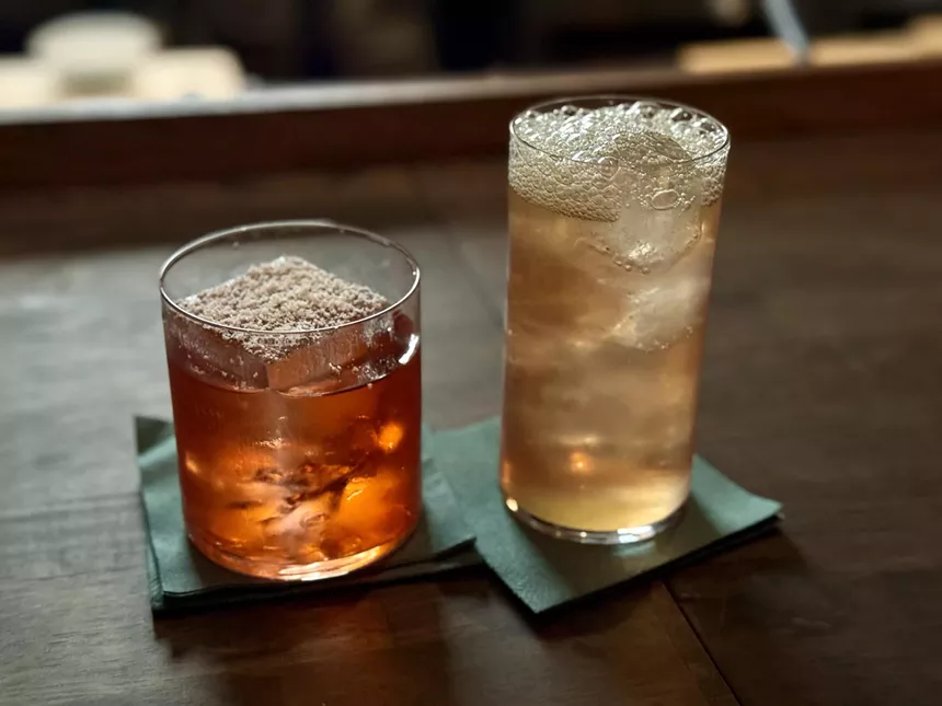 Two cocktails from Pretty Penny.