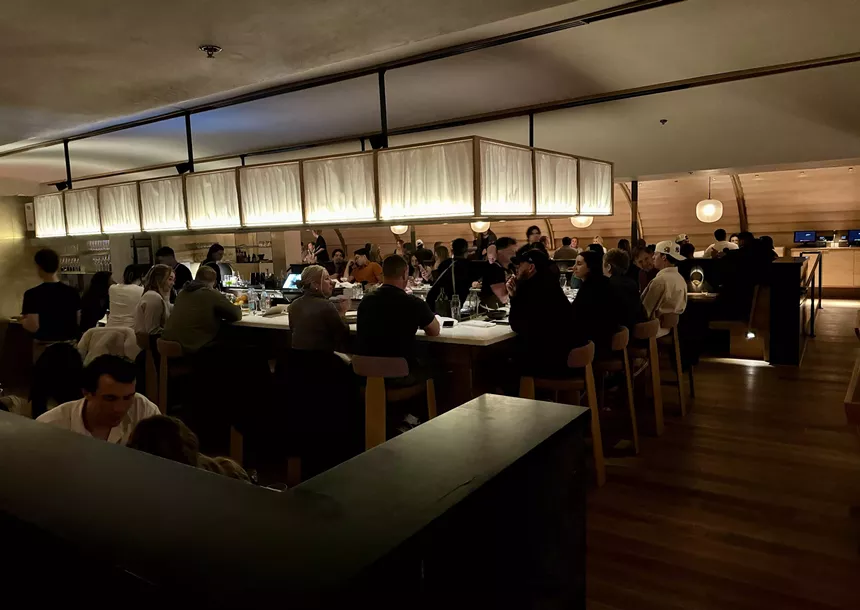 Inside Uchi in Old Town Scottsdale.