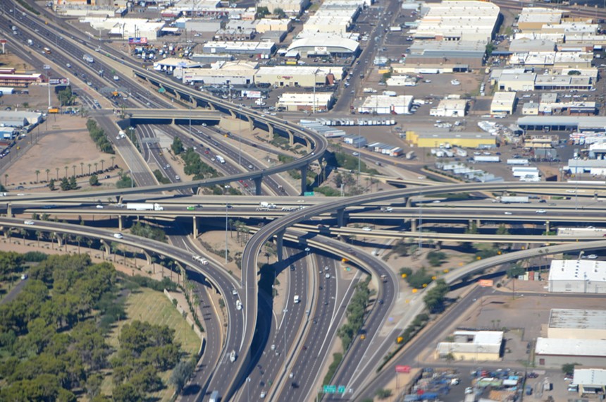 A highway interchange