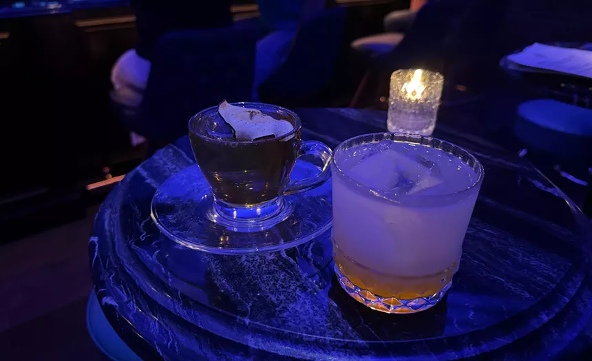 Two cocktails from Idle Hands.