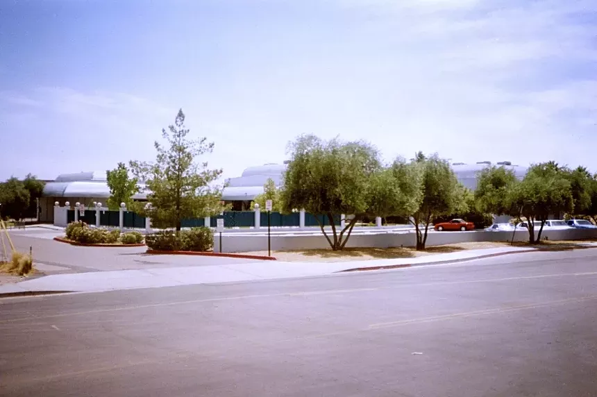An exterior shot of a nightclub property.