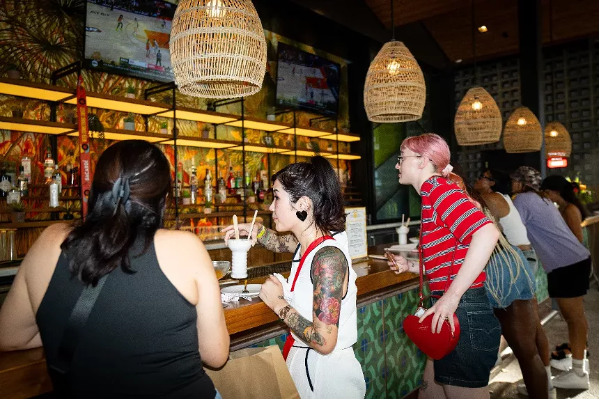 People at a bar