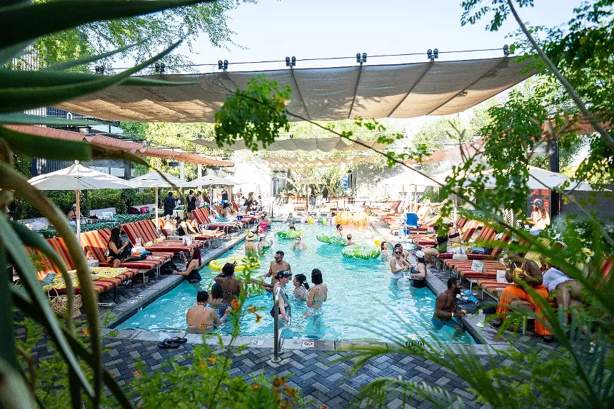 People in a pool