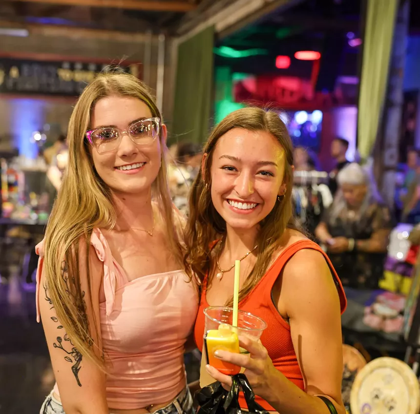 Two women posing for a photo.