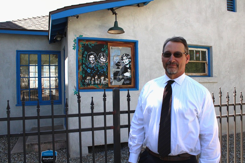 Robert Warnicke poses in front of his law office, which is also the home where Winnie Ruth Judd committed the infamous Trunk Murders.