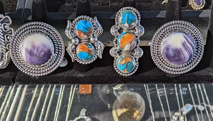 Native American jewelry.