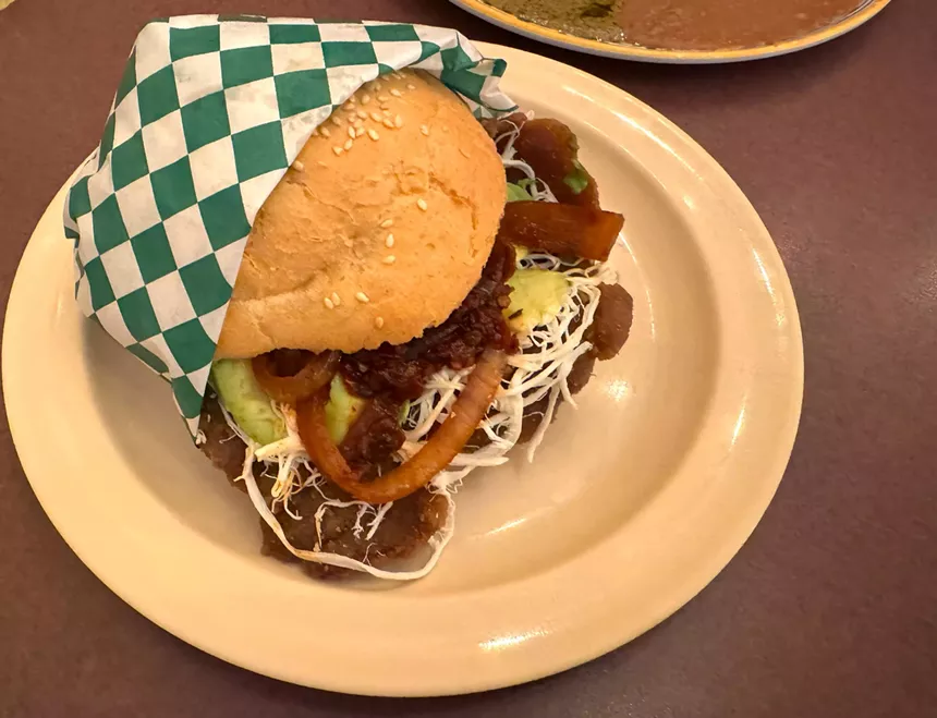 The cemita poblana from El Rincon Poblano.