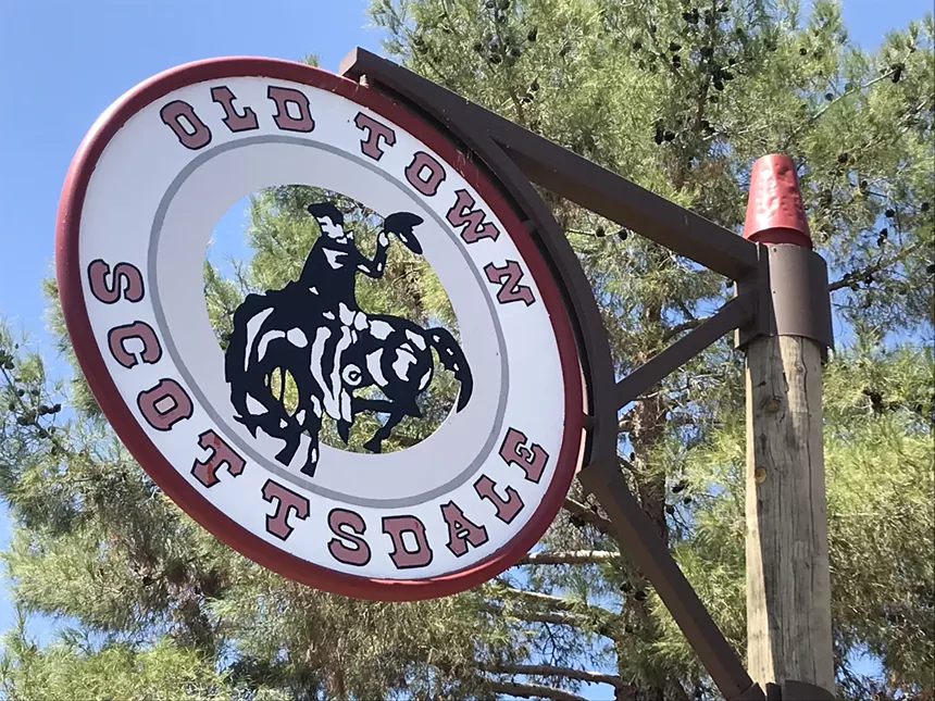 A sign in Scottsdale, Arizona