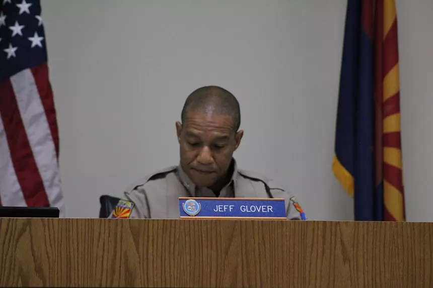 A man named Jeff Glover in a law enforcement uniform.