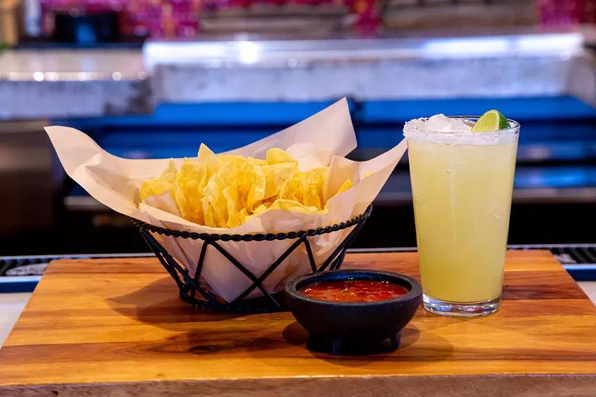 Chips, salsa and a margarita from Macayo's Mexican Restaurant.