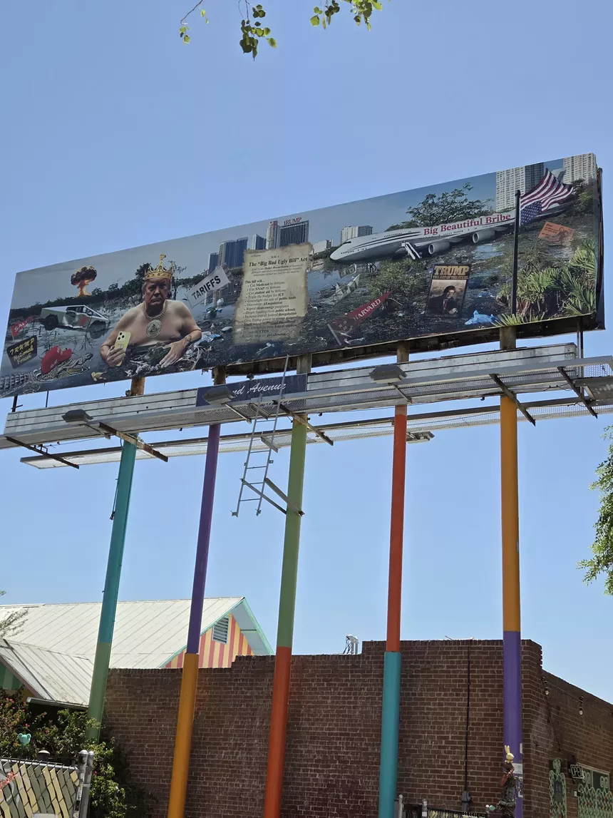 the full anti-trump billboard