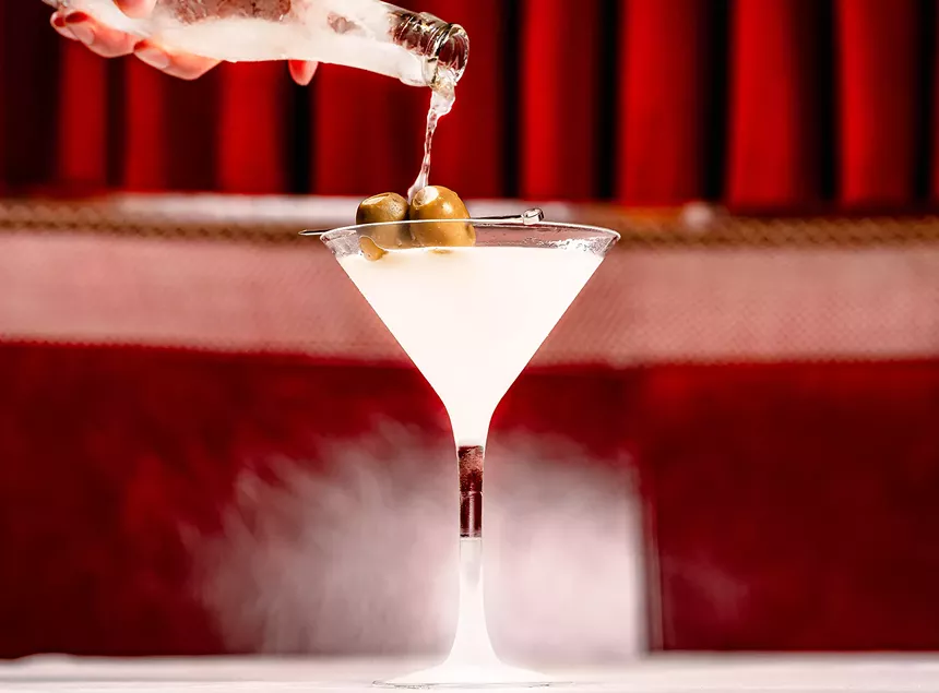 A vodka martini