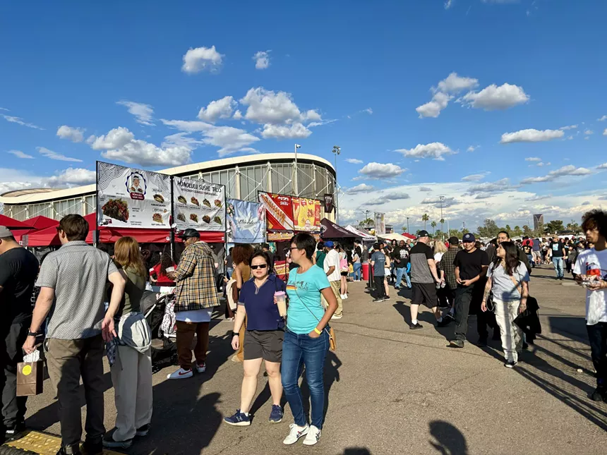 Crowds at FoodieLand.