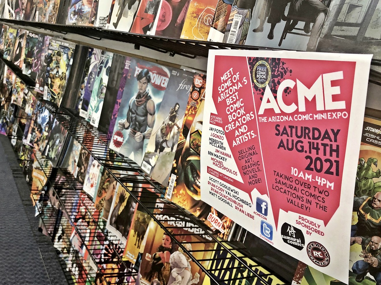 Samurai Comics locations in Chandler and Mesa are gearing up for the Arizona Comic Mini Expo.