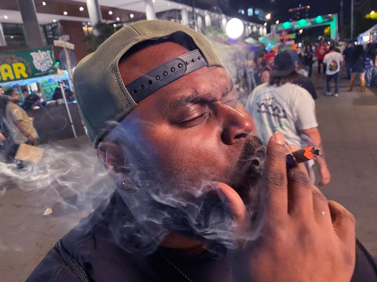 Phoenix hip-hop producer and songwriter G1 to the Rescue came to Buds-A-Palooza to enjoy a smoke session or two.