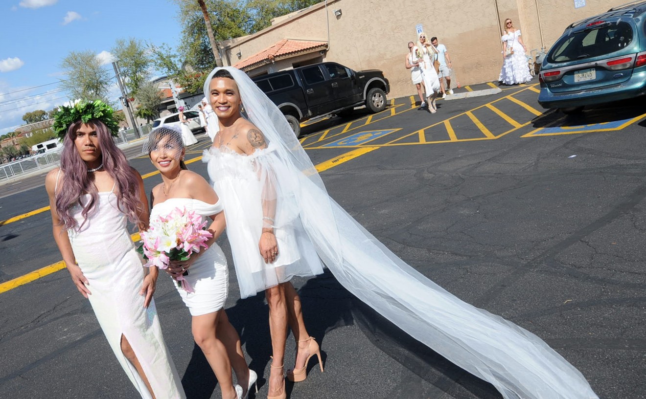 The Brides of March bar crawl brought white-gowned fun to Phoenix