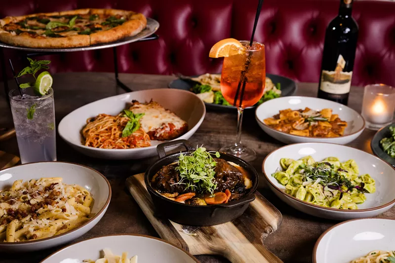 Image: Some New Year's Eve prix-fixe menus, like the one at Marino's Italian Kitchen & Bar, come with a glass of bubbles.