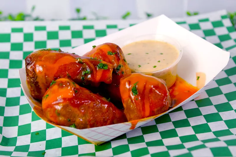 Image: Trash Panda vegan wings.
