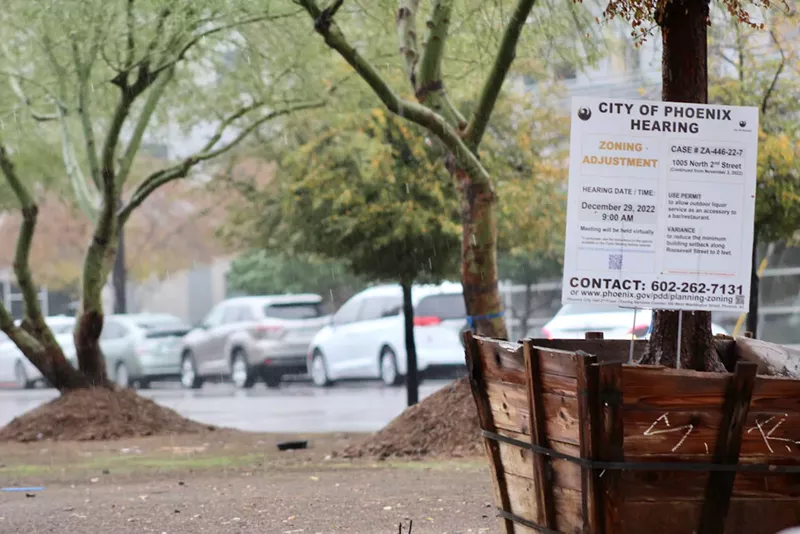 Image: City-owned land near Second and Roosevelt streets will soon host pop-up container homes paid for with public funds.