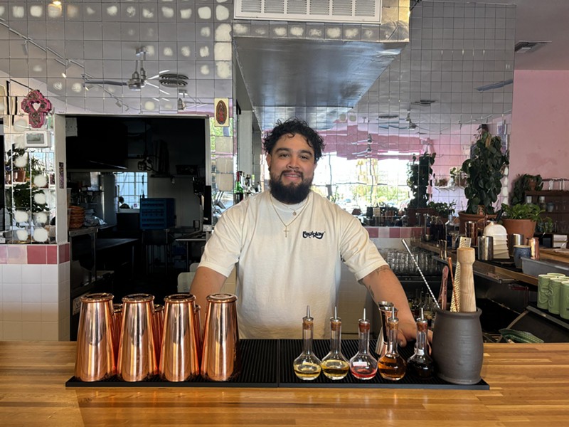 After bartending at Sidecar Social Club and Little Rituals, Jesse Knox now leads the cocktail program at Huarachis Taqueria.