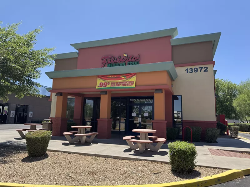Image: A Filiberto's in Peoria at 83rd Avenue and Thunderbird Road is among those closed.