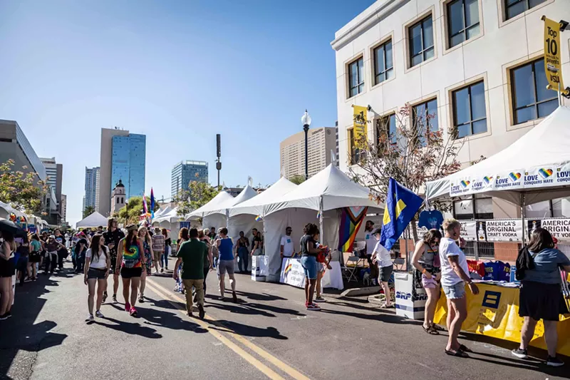 Image: The scene at last year's Rainbows Festival in downtown Phoenix.