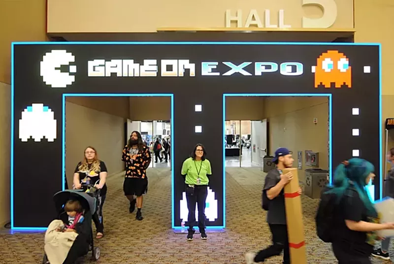 Image: The entrance to Game On Expo at the Phoenix Convention Center.